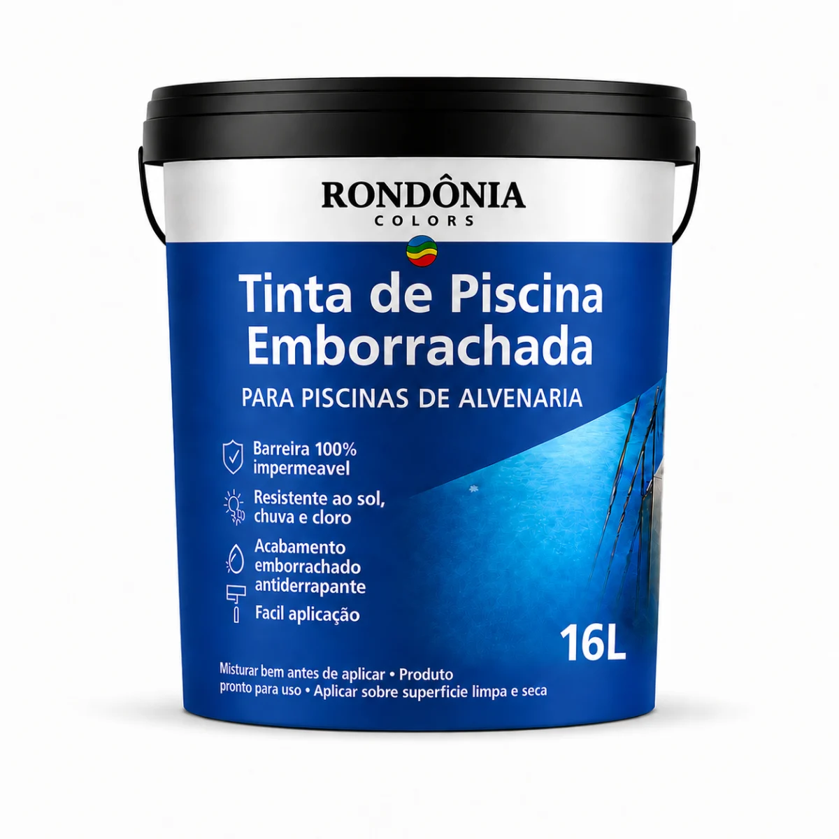 Tinta Piscina Emborrachada 16L