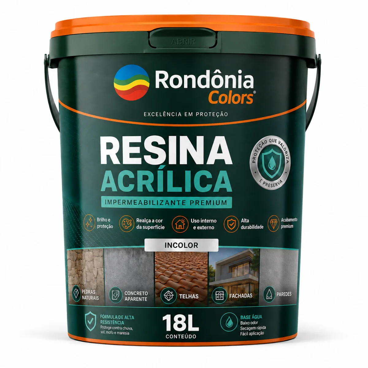 Resina Acrílica Incolor 18L